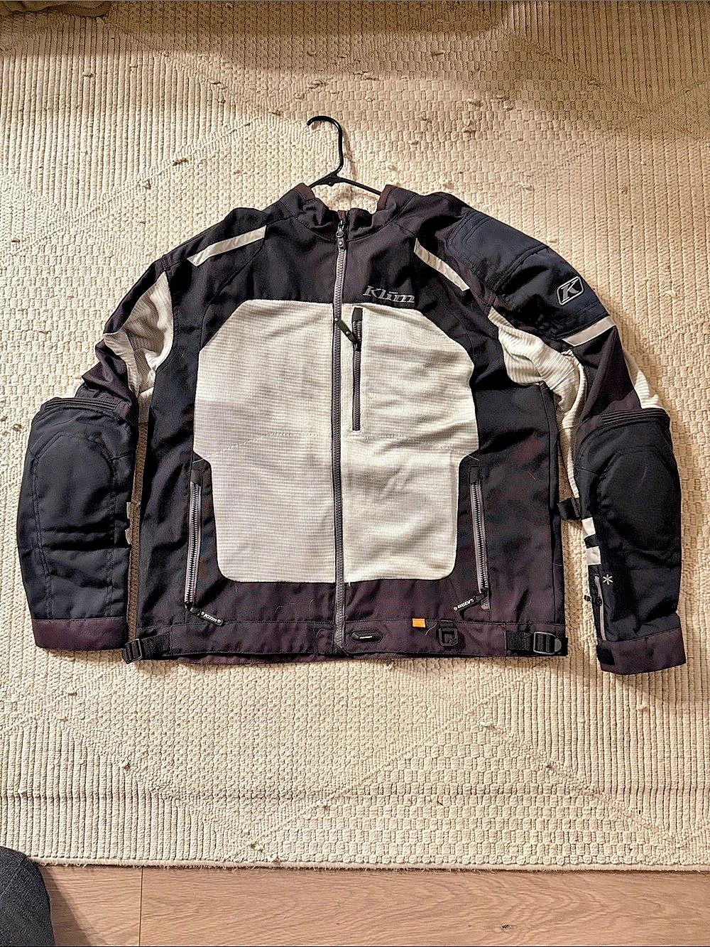 Klim Induction Jacket Men's Performance Motorcycle Jacket 2XL Black & Gray